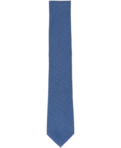 Alfani Men's Nebula Solid-pattern Tie, Macy's Exclusive In Blue