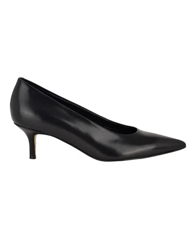 Calvin Klein Women's Voneta Kitten Heel Pumps In Black