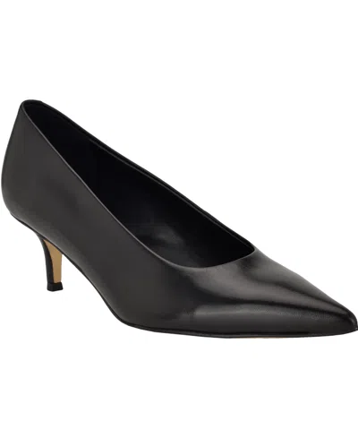 Calvin Klein Women's Voneta Kitten Heel Pumps In Black