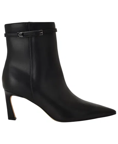 Calvin Klein Women's Alenna Buckle Strap Stiletto Booties In Black