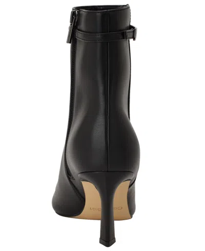 Calvin Klein Women's Alenna Buckle Strap Stiletto Booties In Black