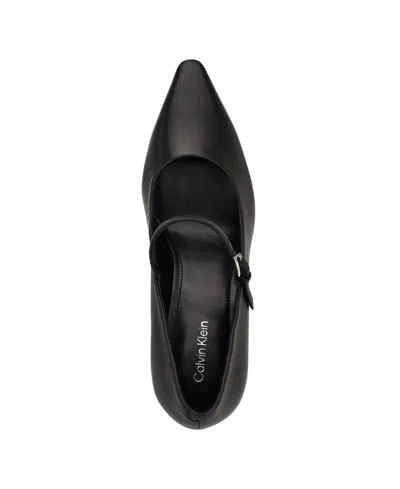 Calvin Klein Women's Naprina Block Heel Mary Jane Pumps In Black