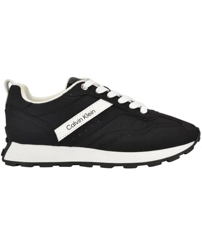 Calvin Klein Women's Hallie Colorblock Sneakers In Black