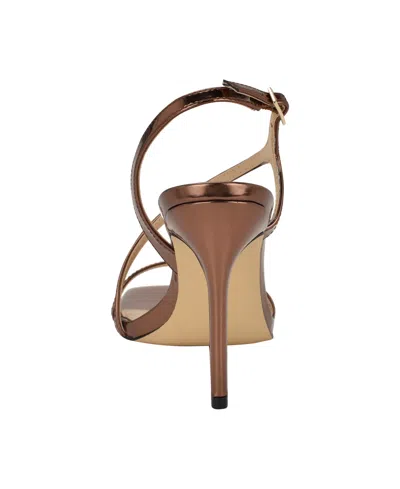 Calvin Klein Women's Tansley Strappy Stiletto Sandals In Brown