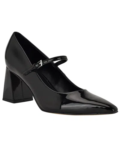 Calvin Klein Women's Naprina Block Heel Mary Jane Pumps In Black