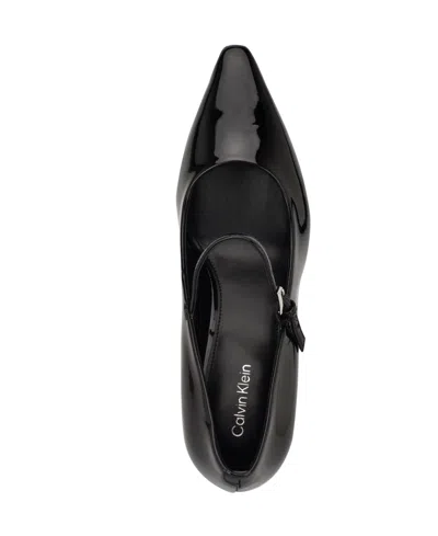 Calvin Klein Women's Naprina Block Heel Mary Jane Pumps In Black