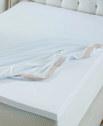 La-z-boy Hybrid Bliss 2" Memory Foam Mattress Topper, Queen In White