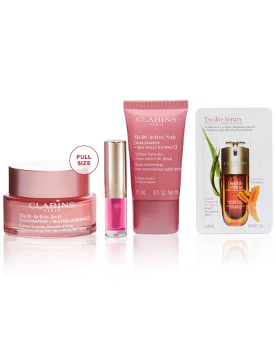Clarins 4-pc. Multi-active Skin Care Starter Set In Transparent