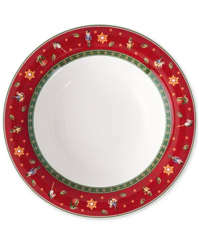 Villeroy & Boch Toys Delight Red Round Soup Plate In Multi
