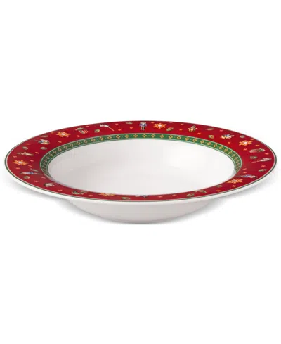 Villeroy & Boch Toys Delight Red Round Soup Plate In Multi