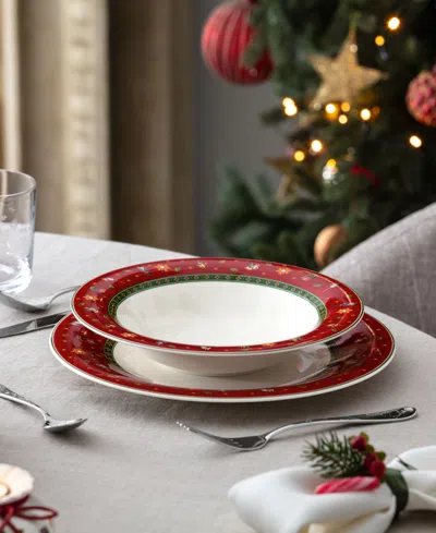 Villeroy & Boch Toys Delight Red Round Soup Plate In Multi