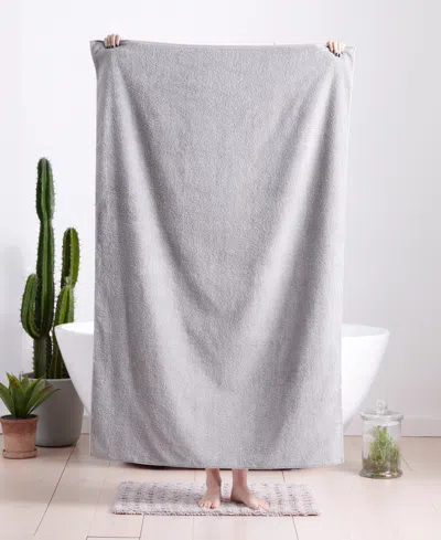 Uchino Zero Twist Bath Sheet, 39" X 63" In Gray