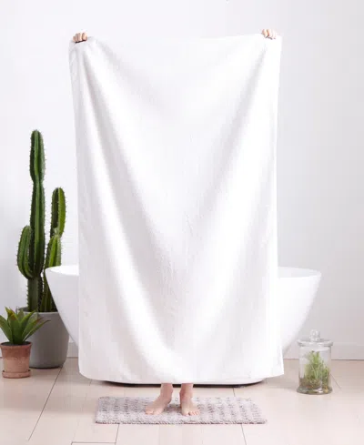 Uchino Zero Twist Bath Sheet, 39" X 63" In White