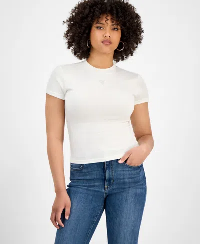 Guess Women's Marcie Chenille Cable Sweater In White