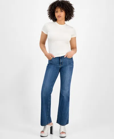 Guess Women's Marcie Chenille Cable Sweater In White