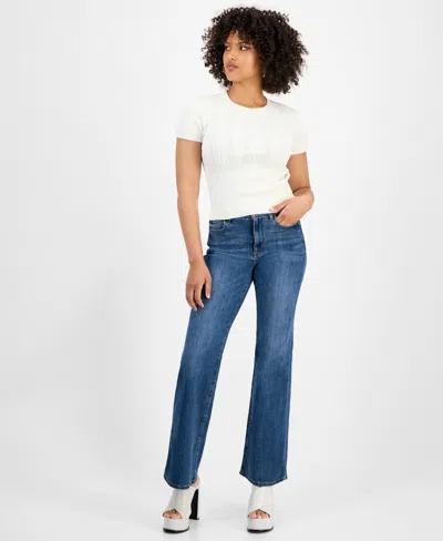 Guess Women's Marcie Chenille Cable Sweater In White