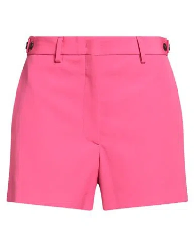 Msgm Woman Shorts & Bermuda Shorts Fuchsia Size 6 Polyester, Virgin Wool In Pink