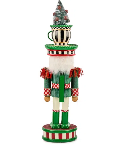 Mackenzie-childs Mackenzie Childs Check It Out Teacup Nutcracker In Multi