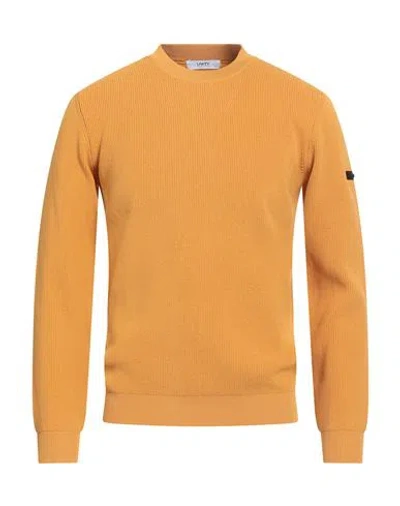 Unity Man Sweater Mustard Size S Recycled Polyester In Yellow
