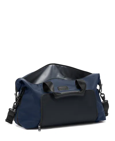 Tumi Alpha 3 Double Expansion Satchel Bag In Blue