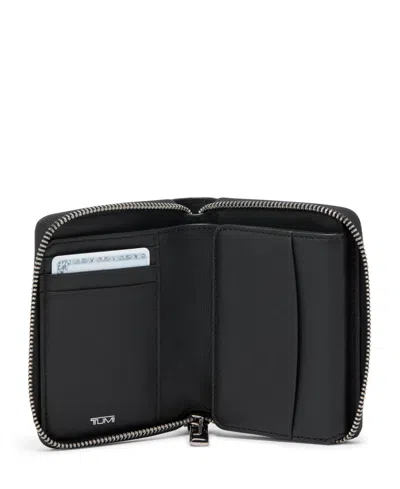 Tumi Trifold Zip Wallet In Black