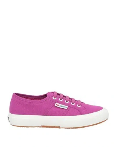 Superga Woman Sneakers Mauve Size 6.5 Textile Fibers In Purple
