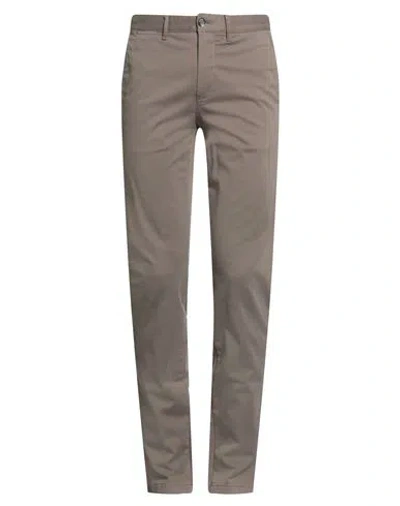 Tommy Hilfiger Th Flex Man Pants Taupe Size 31w-32l Cotton, Elastane In Neutral