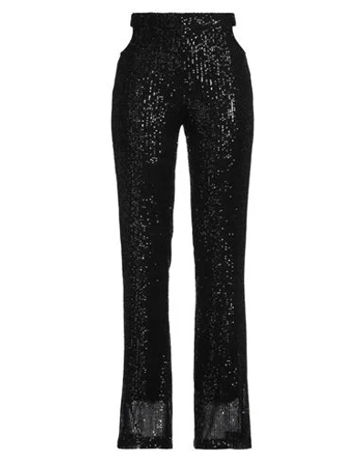 Tensione In Woman Pants Black Size M Polyester, Elastane In Black