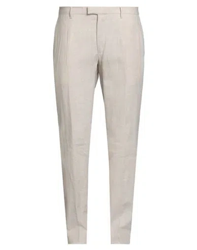 Liu •jo Man Man Pants Cream Size 40 Linen In Neutral