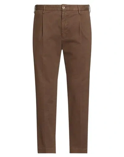 Incotex 1951 By Slowear Man Pants Khaki Size 38 Cotton, Elastane In Brown
