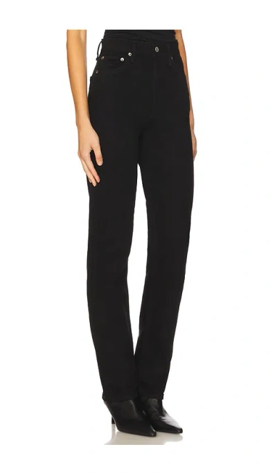 Agolde Valen High Waist Organic Cotton Ankle Straight Leg Jeans In Hitch