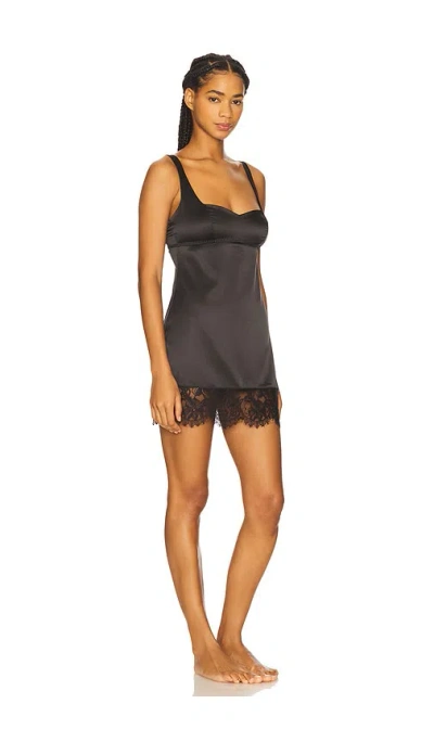 Hanky Panky X Lexi Wood Cindy Mini Slip Dress In Black
