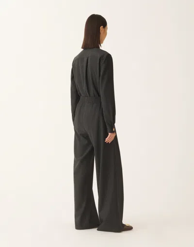 Fabiana Filippi Amelia Trousers In Flannel In Gray