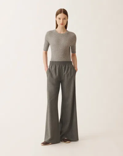 Fabiana Filippi Amelia Trousers In Flannel In Green