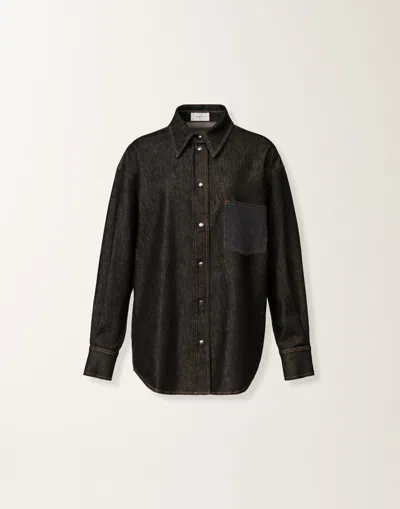 Fabiana Filippi Denim Shirt In Black