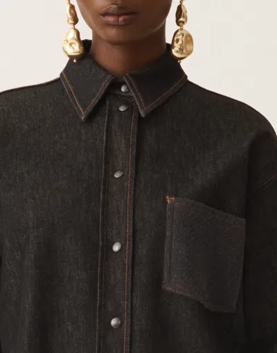 Fabiana Filippi Denim Shirt In Black