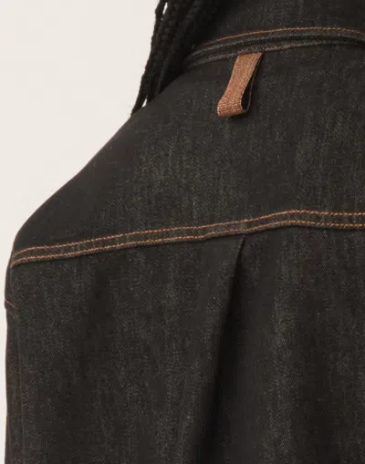 Fabiana Filippi Denim Shirt In Black