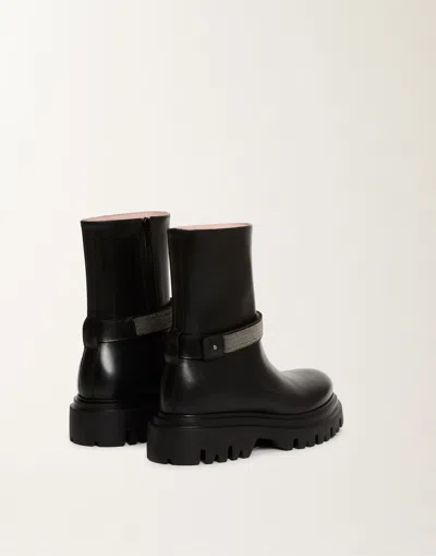Fabiana Filippi Chain-embellished Boots In Black