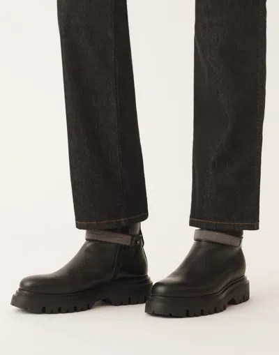 Fabiana Filippi Chain-embellished Boots In Black