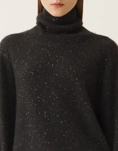 Fabiana Filippi Sweater With Sequins In Black