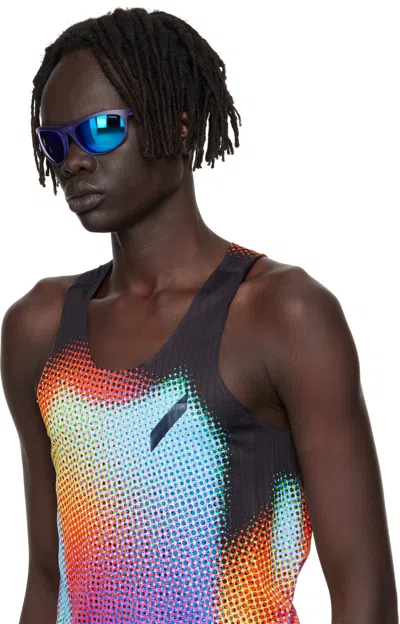 District Vision Purple Takeyoshi Altitude Master Sunglasses In Blue