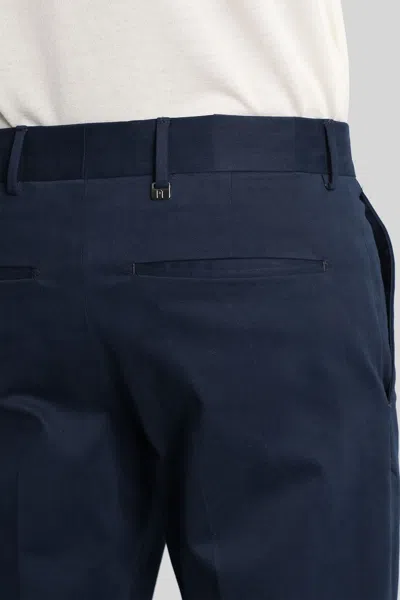 Pt Torino Sd75 Pants In Blue Cotton In Blue