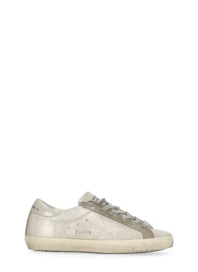 Golden Goose Sneaker Super Star Platinum/beige In Multi