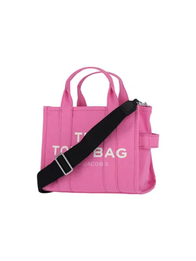 Marc Jacobs Shopper Bag With Adjustable Strap And Top Handles In Pink