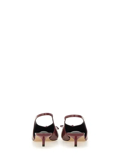 Jacquemus The "cubisto" Slingbacks In Animal Print