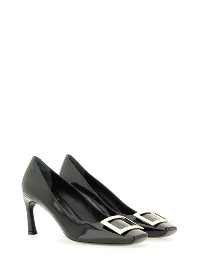 Roger Vivier 70mm Trompette Patent Leather Pumps In Animal Print