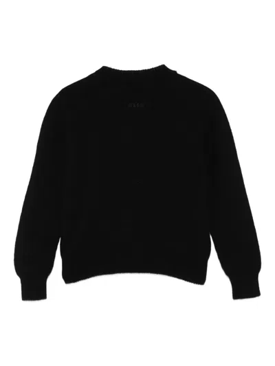 Msgm Logo Cashmere Sweater In Black