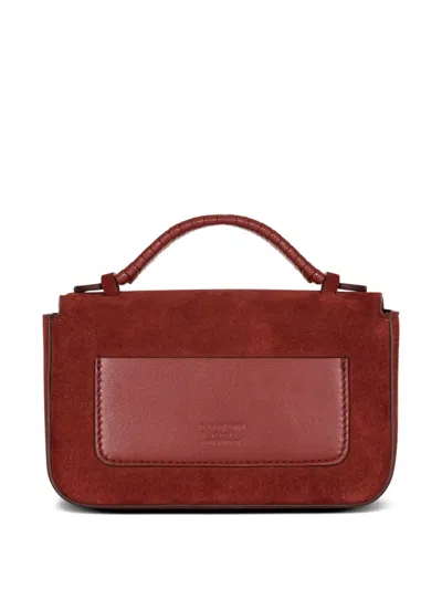 Balmain Mini B-buzz Twisted-handle Tote Bag In Red