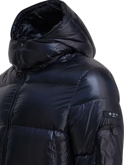 Tatras Quilted Hooded Jacket With Side And Arm Pockets In Black