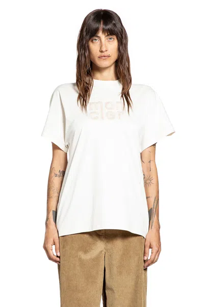 Moncler Logo Patch Cotton T-shirt In White